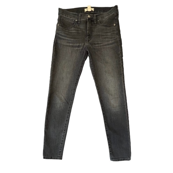 Madewell 9” High Rise Skinny Jean. Black / Grey Size 28 #833 - Picture 2 of 9